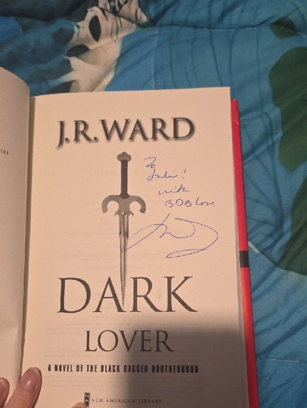 J.R. Ward "Dark Lover" Hardcover - Red Cover - Picture 2 of 6